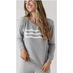 Sol Angeles grey modal pullover sweatshirt size small NWOT